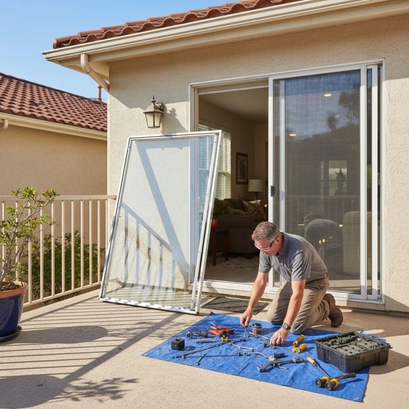 Sliding Door Track Repair in Overland Park, KS